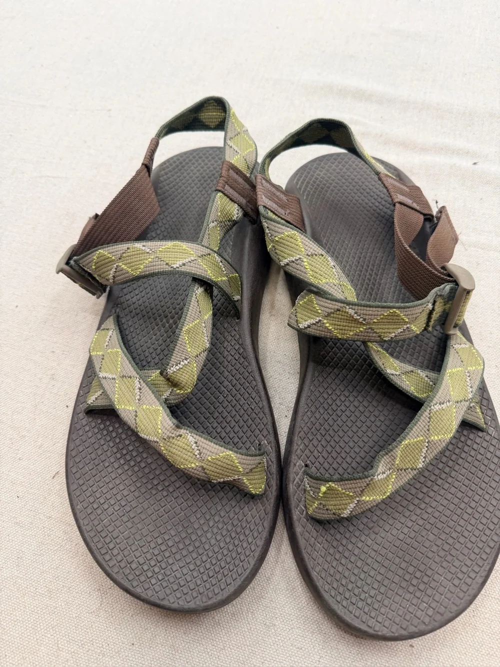 Chaco Outdoor Olive Green Strapped Sandals